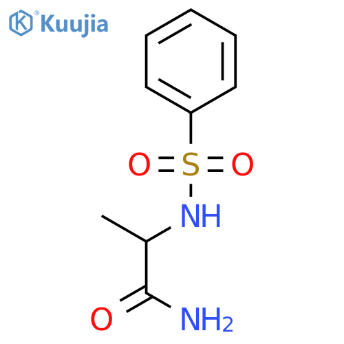 Propanamide,2-[(phenylsulfonyl)amino]- structure