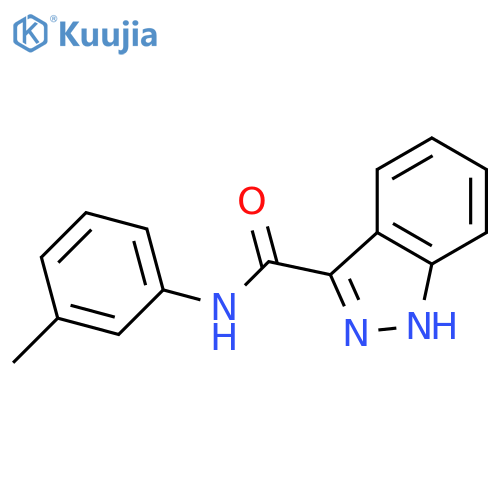 1H-Indazole-3-carboxamide,N-(3-methylphenyl)- structure
