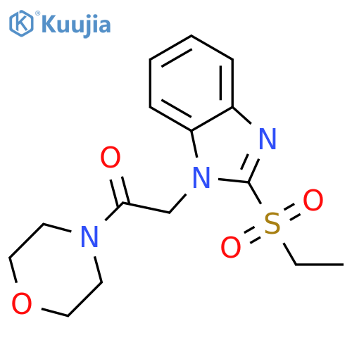 2-2-(ethanesulfonyl)-1H-1,3-benzodiazol-1-yl-1-(morpholin-4-yl)ethan-1-one structure