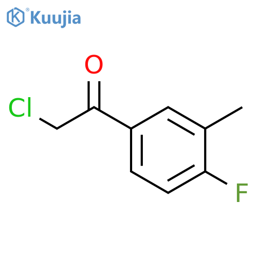 2-Chloro-1-(4-fluoro-3-methylphenyl)ethanone structure