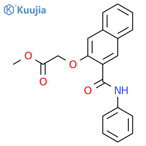 Methyl {3-(anilinocarbonyl)-2-naphthyloxy}acetate structure
