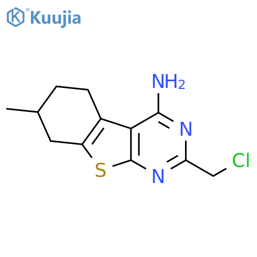 5-(Chloromethyl)-11-methyl-8-thia-4,6-diazatricyclo7.4.0.0,2,7trideca-1(9),2,4,6-tetraen-3-amine structure