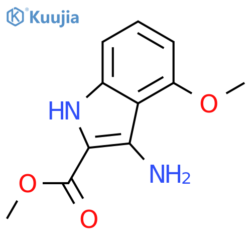 methyl 3-amino-4-methoxy-1H-indole-2-carboxylate structure