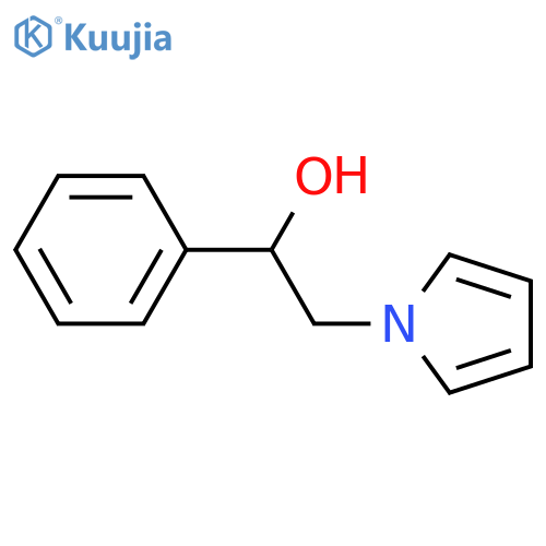 1-Phenyl-2-(1H-pyrrol-1-yl)-1-ethanol structure