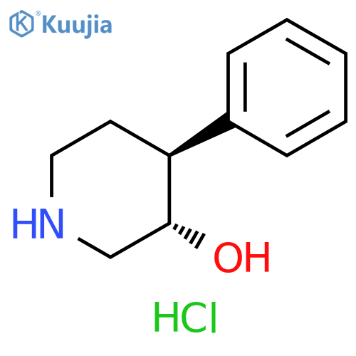 rac-(3R,4R)-4-phenylpiperidin-3-ol hydrochloride structure