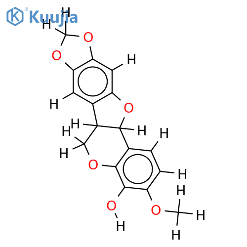 (+-)-4-Hydroxy-3-methoxy-8,9-methylendioxy-pterocarpan structure