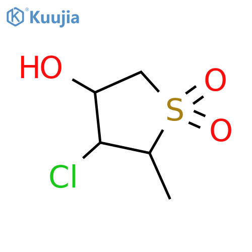 4-chloro-5-methyltetrahydrothiophene-3-ol 1,1-dioxide structure