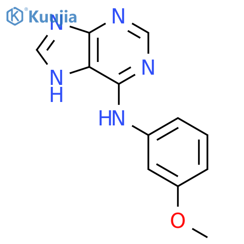 9H-Purin-6-amine,N-(3-methoxyphenyl)- structure