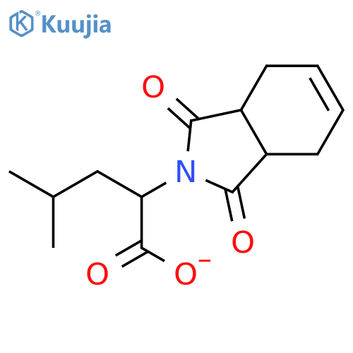 (2R)-2-[(3aR,7aS)-1,3-dioxo-1,3,3a,4,7,7a-hexahydro-2H-isoindol-2-yl]-4-methylpentanoate structure