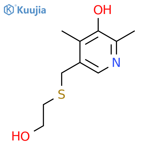 3-Pyridinol,5-[[(2-hydroxyethyl)thio]methyl]-2,4-dimethyl- structure