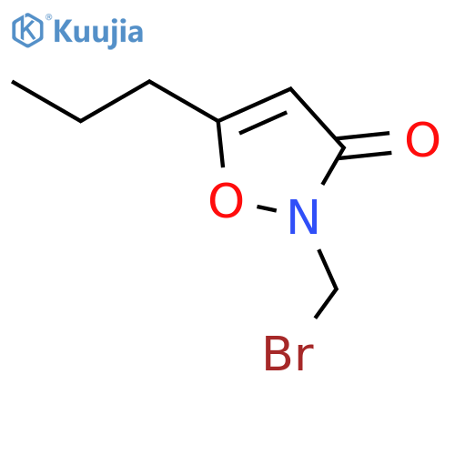 3(2H)-Isoxazolone, 2-(bromomethyl)-5-propyl- structure
