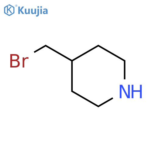 4-(Bromomethyl)piperidine structure