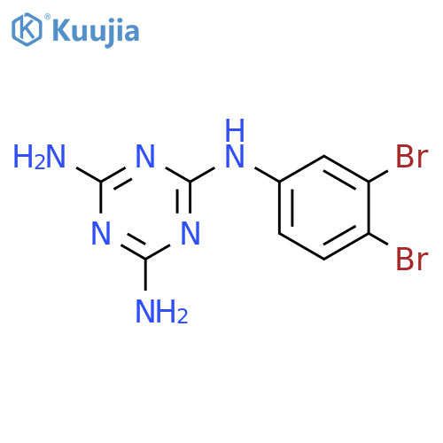 1,3,5-Triazine-2,4,6-triamine,N2-(3,4-dibromophenyl)- structure