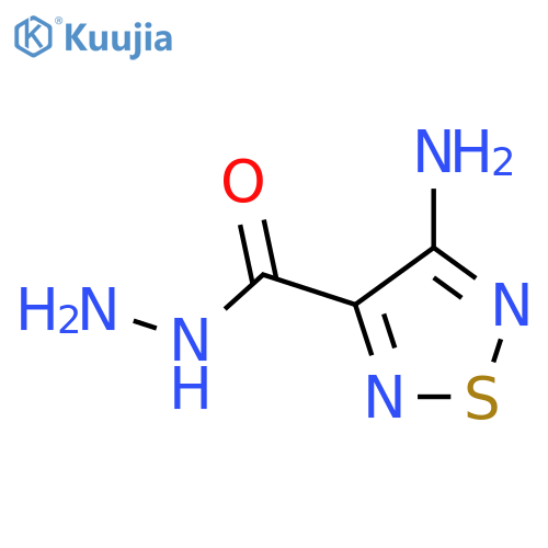 1,2,5-Thiadiazole-3-carboxylicacid, 4-amino-, hydrazide structure