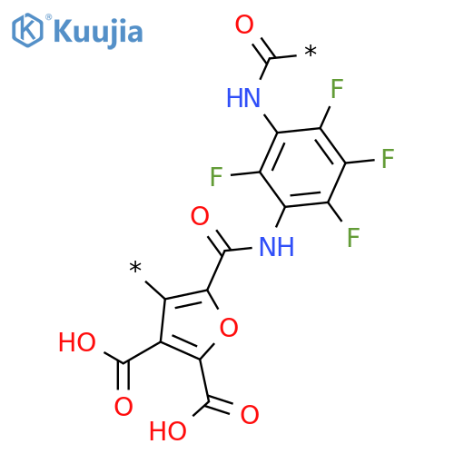 Poly[(dicarboxyfurandiyl)carbonylimino(2,4,5,6-tetrafluoro-1,3-phenylene)iminocarbonyl] structure