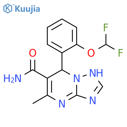 7-2-(difluoromethoxy)phenyl-5-methyl-4H,7H-1,2,4triazolo1,5-apyrimidine-6-carboxamide structure
