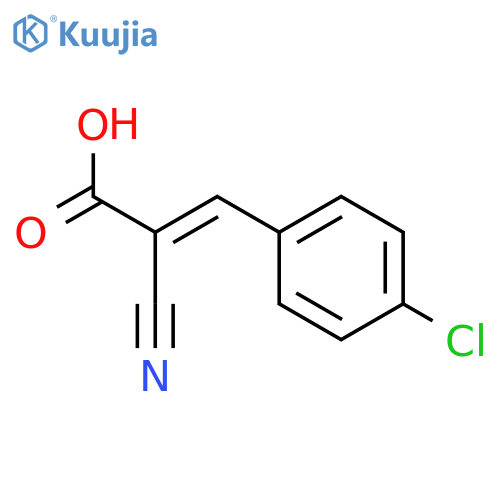 Cinnamic Acid, P-chloro-.α.-cyano- structure