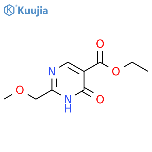 4-Hydroxy-2-methoxymethyl-pyrimidine-5-carboxylic acid ethyl ester structure