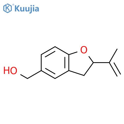 (+)-2-isopropenyl-2,3-dihydrobenzofuran-5-methanol structure