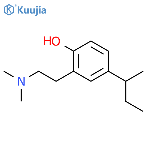 Phenol,2-[2-(dimethylamino)ethyl]-4-(1-methylpropyl)- structure