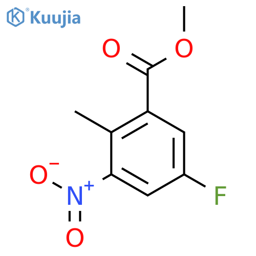 Methyl 5-fluoro-2-methyl-3-nitrobenzoate structure