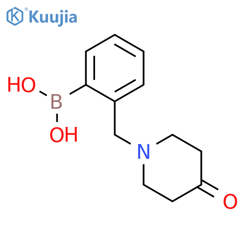{2-(4-Oxopiperidin-1-yl)methylphenyl}boronic Acid structure