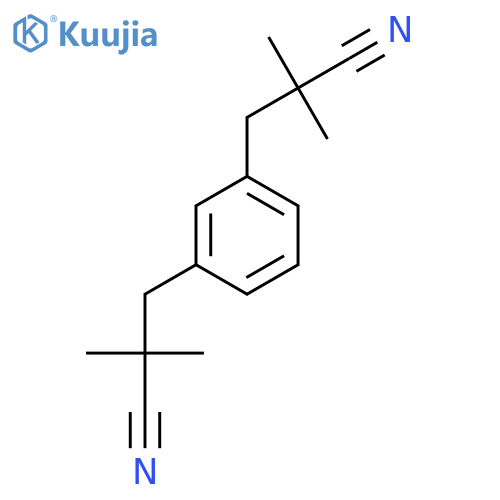 alpha,alpha,alpha',alpha'-Tetramethyl-1,3-benzenedipropionitrile structure