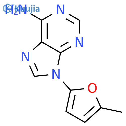 9H-Purin-6-amine, 9-(5-methyl-2-furanyl)- structure