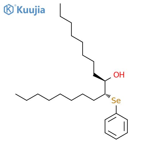 9-Octadecanol, 10-(phenylseleno)-, (R*,R*)- structure
