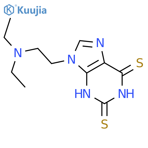 1H-Purine-2,6-dithione,9-[2-(diethylamino)ethyl]-3,9-dihydro- structure