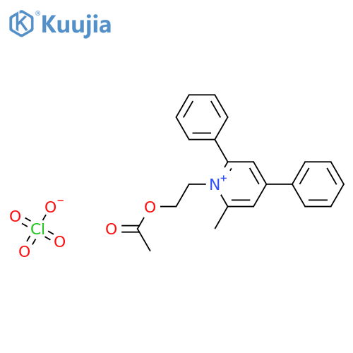 Pyridinium, 1-[2-(acetyloxy)ethyl]-2-methyl-4,6-diphenyl-, perchlorate structure