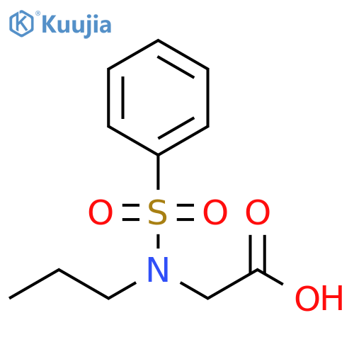 Glycine, N-(phenylsulfonyl)-N-propyl- structure