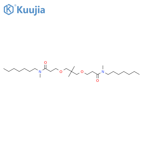 Propanamide,3,3'-[(2,2-dimethyl-1,3-propanediyl)bis(oxy)]bis[N-heptyl-N-methyl- structure