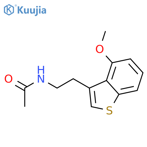 N-[2-(4-Methoxy-1-benzothiophen-3-yl)ethyl]acetamide structure