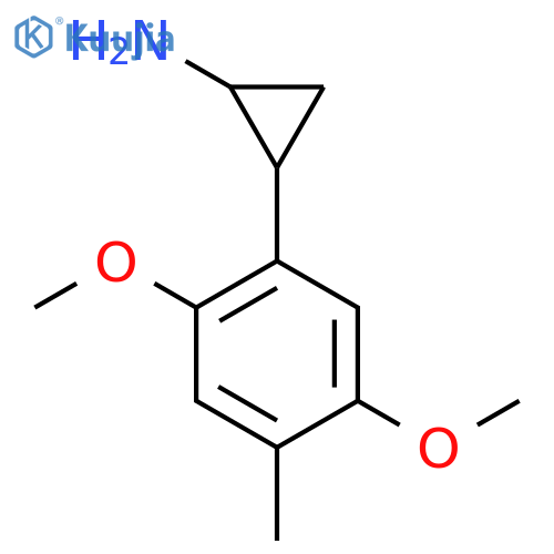 2-(2,5-dimethoxy-4-methylphenyl)cyclopropanamine structure