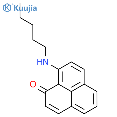 1H-Phenalen-1-one, 9-(pentylamino)- structure