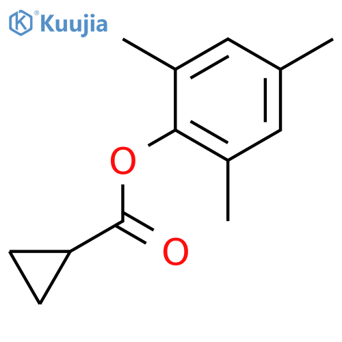 CYCLOPROPANECARBOXYLIC ACID, 2,4,6-TRIMETHYLPHENYL ESTER structure