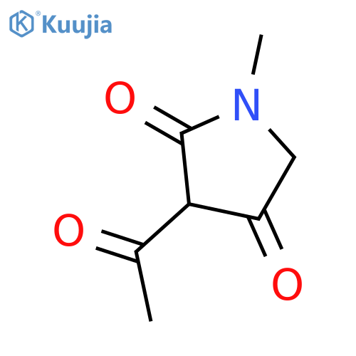 3-acetyl-1-methylpyrrolidine-2,4-dione structure