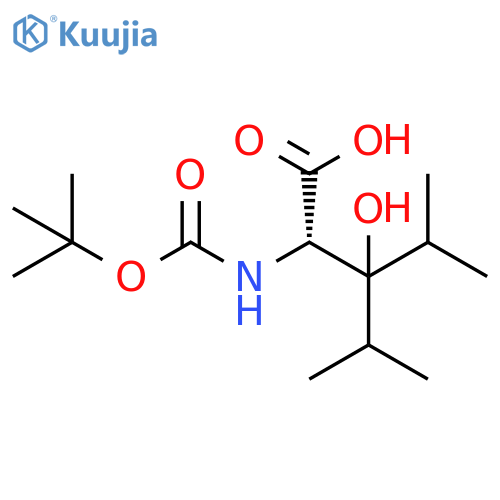 L-Leucine, N-[(1,1-dimethylethoxy)carbonyl]-3-hydroxy-3-(1-methylethyl)- structure