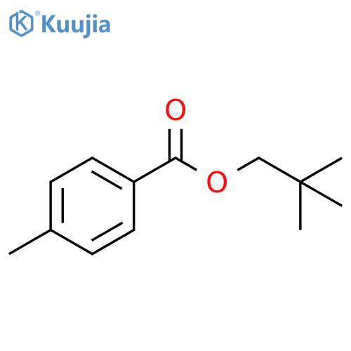 Benzoic acid, 4-methyl-, 2,2-dimethylpropyl ester structure