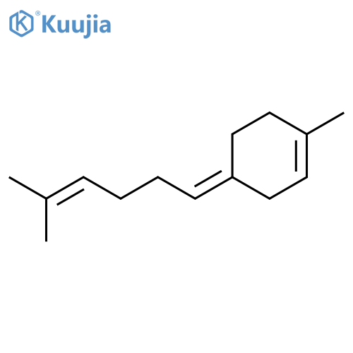 Cyclohexene, 1-methyl-4-(5-methyl-4-hexenylidene)-, (4E)- structure