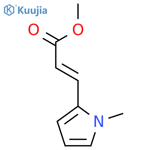 methyl (2E)-3-(1-methyl-1H-pyrrol-2-yl)prop-2-enoate structure