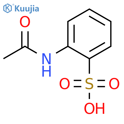 Benzenesulfonic acid, 2-(acetylamino)- structure
