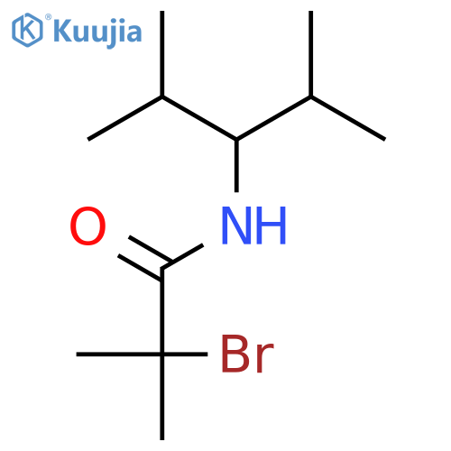 N1-(1-Isopropyl-2-methylpropyl)-2-bromo-2-methylpropanamide structure