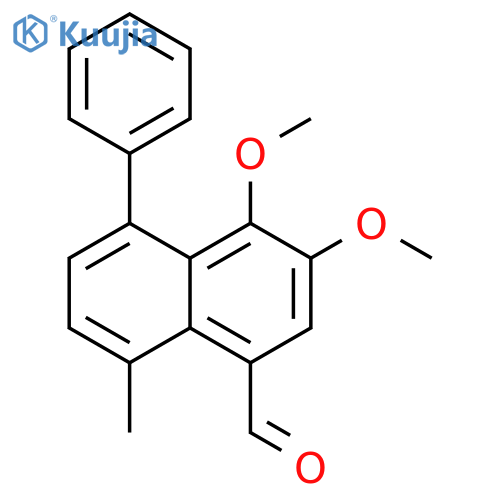 1-Naphthalenecarboxaldehyde, 3,4-dimethoxy-8-methyl-5-phenyl- structure