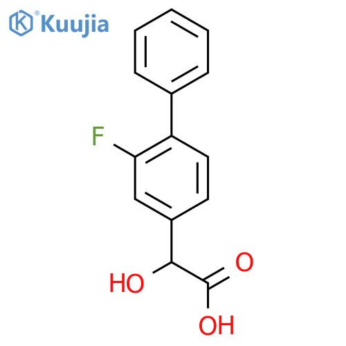 2-(2-Fluorobiphenyl-4-yl)-2-hydroxyacetic acid structure