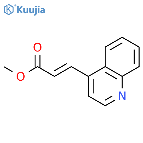 2-PROPENOIC ACID, 3-(4-QUINOLINYL)-, METHYL ESTER structure