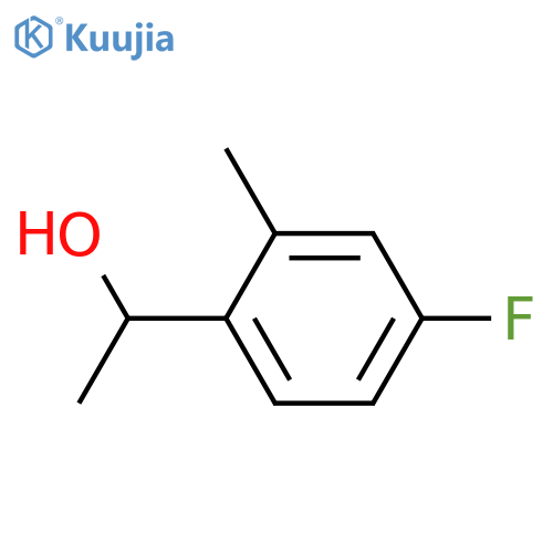 1-(4-FLUORO-2-METHYLPHENYL)ETHAN-1-OL structure