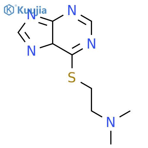 N,N-dimethyl-2-(5H-purin-6-ylsulfanyl)ethanamine structure