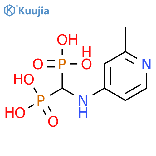 PHOSPHONIC ACID, [[(2-METHYL-4-PYRIDINYL)AMINO]METHYLENE]BIS- structure